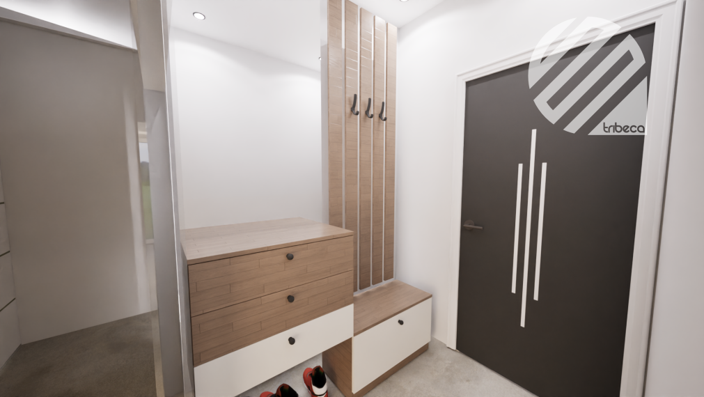 Nová IBV-byt č.1: Trojizbový byt so súkromným parkovaním a predzáhradkou v Kotešovej