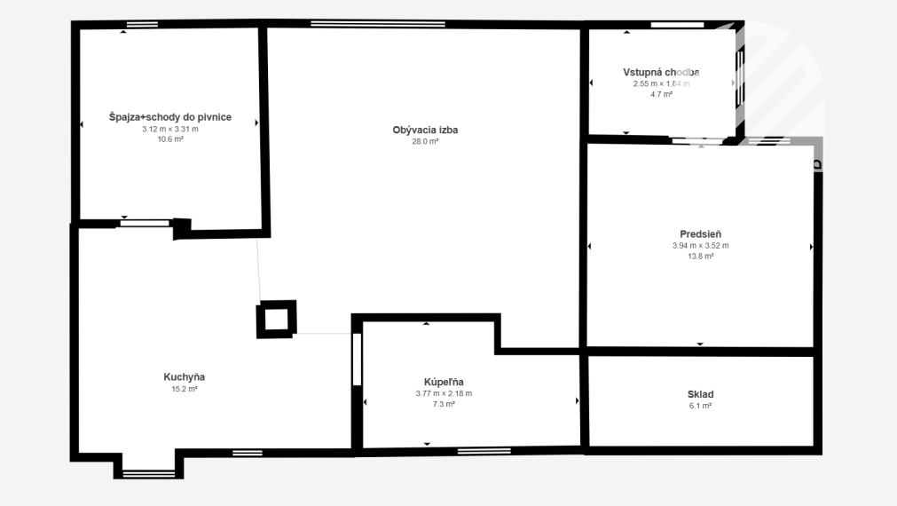 Rodinný dom s apartmánom v centre Tepličky nad Váhom – bývanie, podnikanie aj príjem v jednom