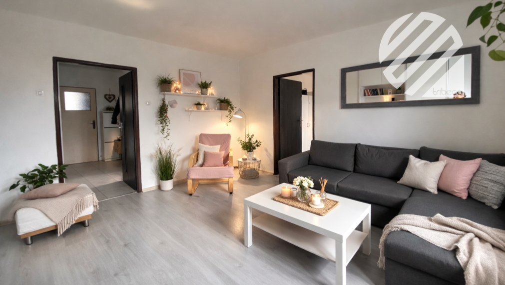 Priestranný 3-izbový 83m2 byt v tehlovom dome / KNM, Litovelská