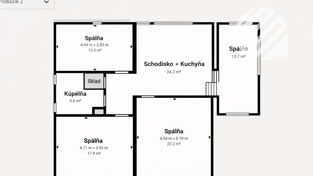 Na predaj RODINNÝ DOM v centre obce Konská
