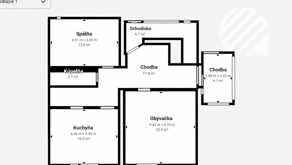 Na predaj RD s dvoma bytovými jednotkami v obci Konská