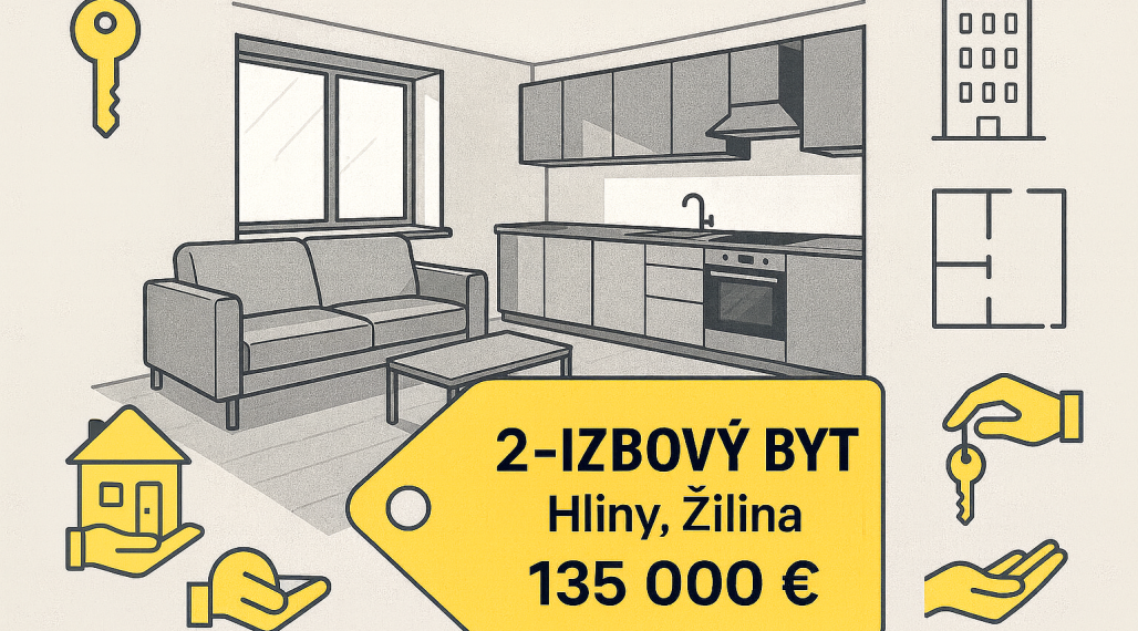 Na predaj praktický 2-izbák na žilinskom sídlisku Hliny VII na prízemí