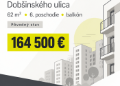 2-izbový byt s balkónom v pôvodnom stave - Vlčince, 62 m² - fotografia 2