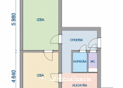 REZERVOVANÉ: 2-izbový byt s balkónom v pôvodnom stave - Vlčince, 62 m² - fotografia 1