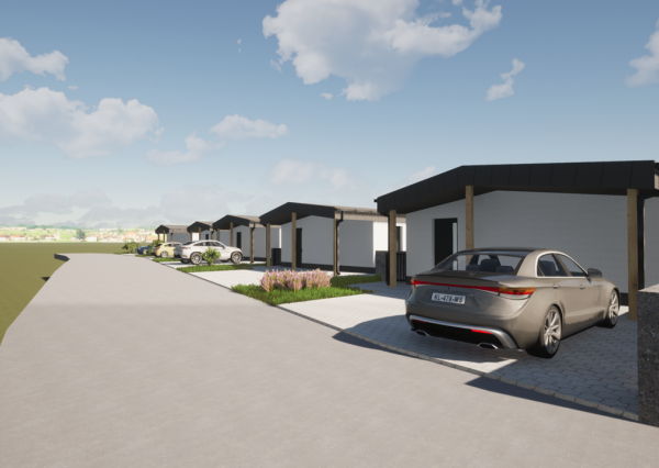 Nová IBV-byt č.2 : Trojizbový byt so súkromným parkovaním v Kotešovej