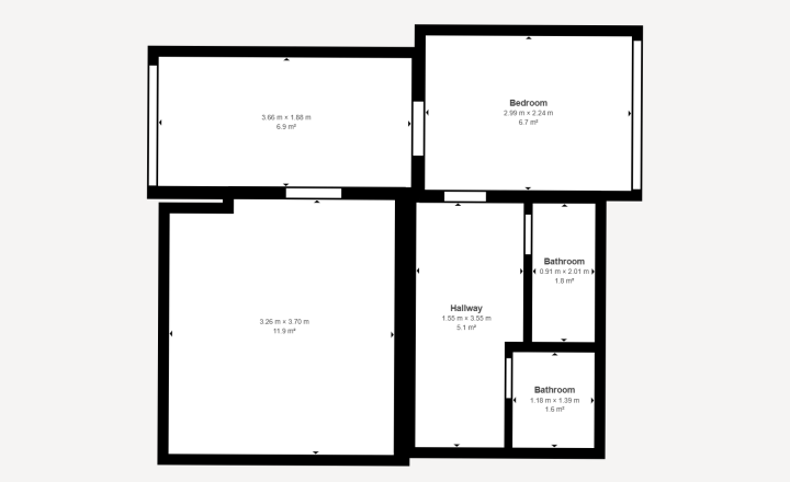 Prenajaté : Svetlý nebytový priestor na prenájom 34 m2 – Žilina, zdravotné stredisko - fotografia 1